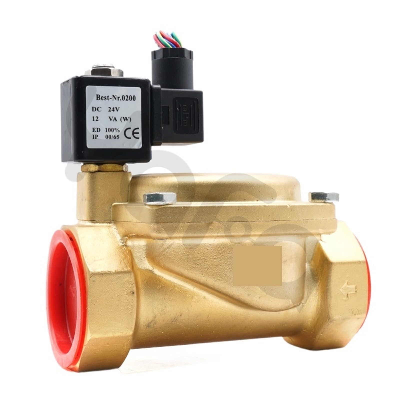 Électrovanne normalement ouverte DN40 DC24V pour eau et compresseur d'air