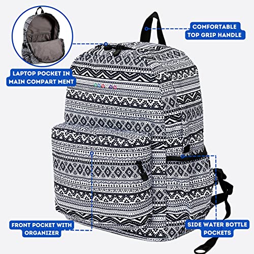 Image of J World Oz High School Backpack for Teen Girls Boy. Cute Laptop Bookbag for Kids, Tribal