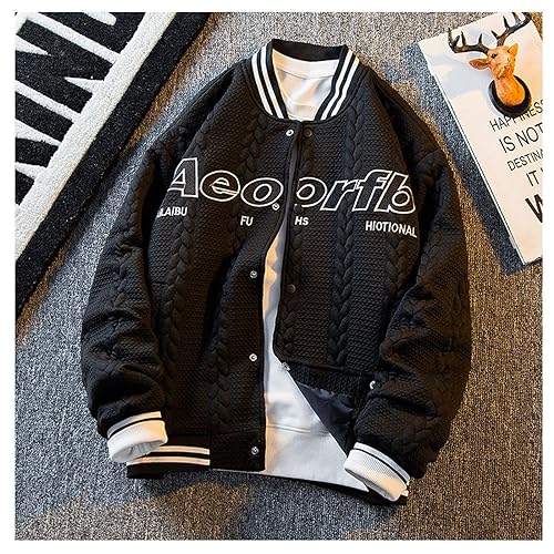 Men's University Campus Jacket Baseball Jersey Men's and Women's Letter Embroidery Casual Sports Shirt Coat Top2