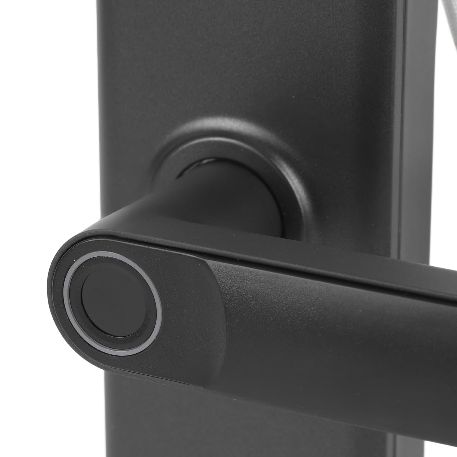 Fingerabdrucksperre mit 2 Tasten, 2 IC-Karten, Zugangscode-Identifikation, intelligenter Türgriff für Holztüren, Büro,