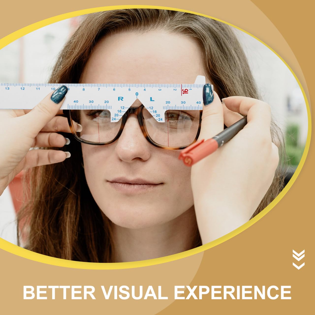 iplusmile 2pcs Pupil Distance Ruler Optical Pupil Distance Meter Eye Care Tool Measuring Pupil Distance Meter Portable Pupillometer Measuring Pupillometer Soft Ruler Pvc Glasses - Image 4