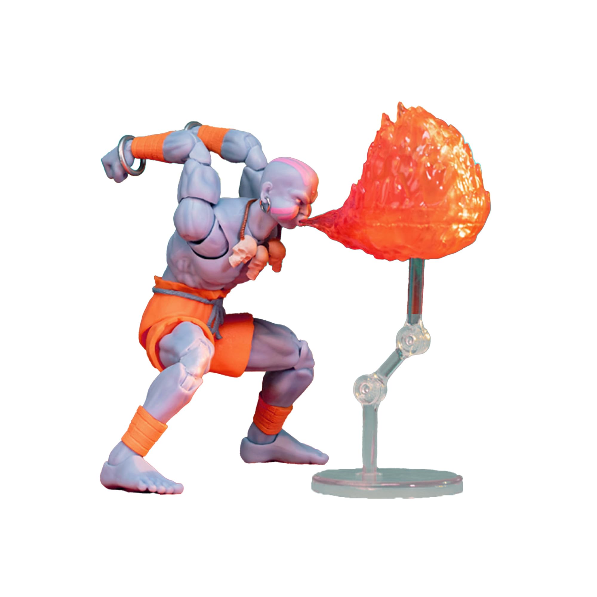 Jada Street Fighter II Figura Dhalsim Player 2 Deluxe, edición Limitada Next Level, Escala 1:12, 17 cm, Accesorios Intercambiables, Licencia Oficial (9336690314R00)