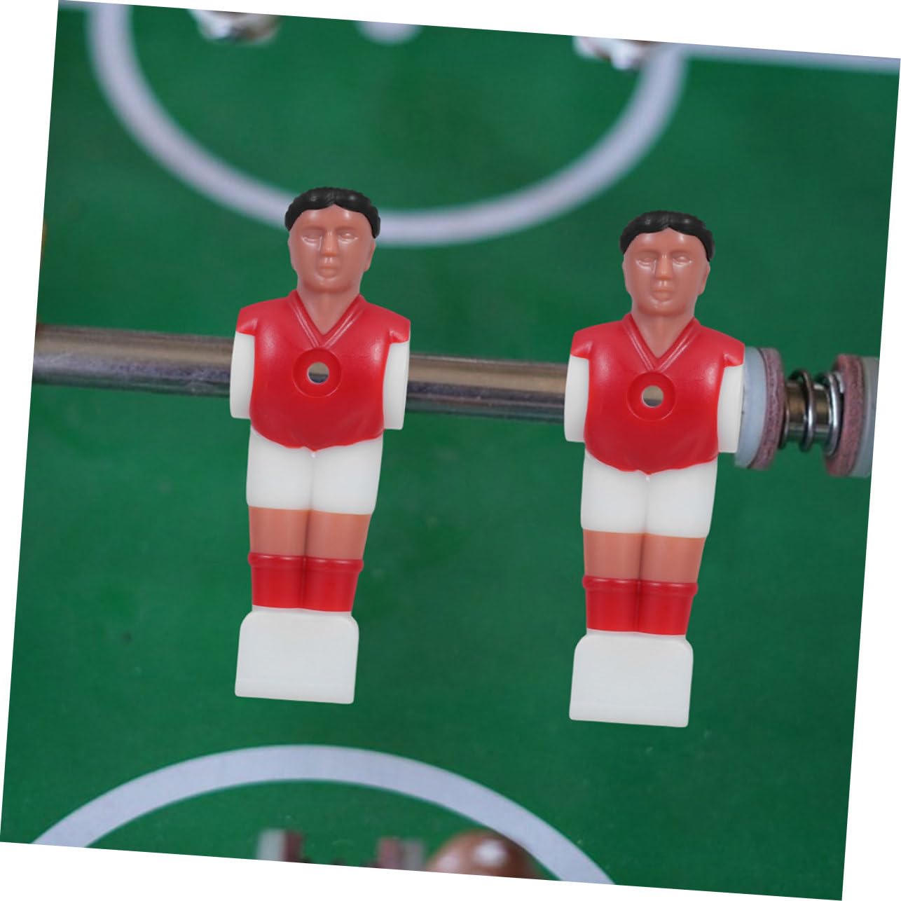 POPETPOP Set 12 Giocatori Calcio Balilla Rosso e Blu in Plastica Resistente, Figure Sostitutive Per Tavolo Da Calcio Balilla, Accessori Per Gioco Indoor e Famiglia