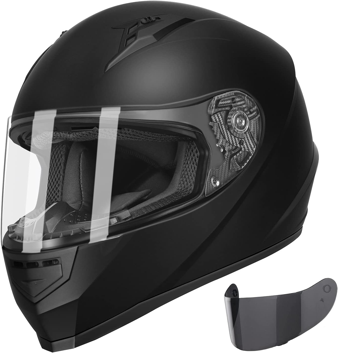 GLX GX11 Compact Motorcycle Helmet - Matte Black