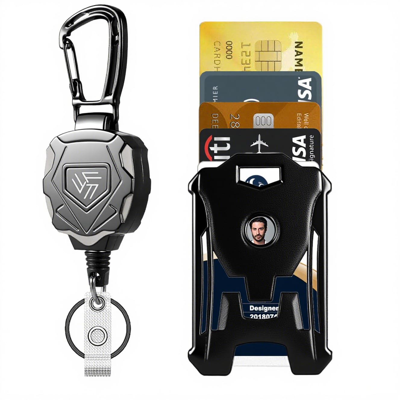 AC片刃 SHIELD ホルダー Amazon.com : Badge Reels Lanyard Key Card Holder, Heavy Duty