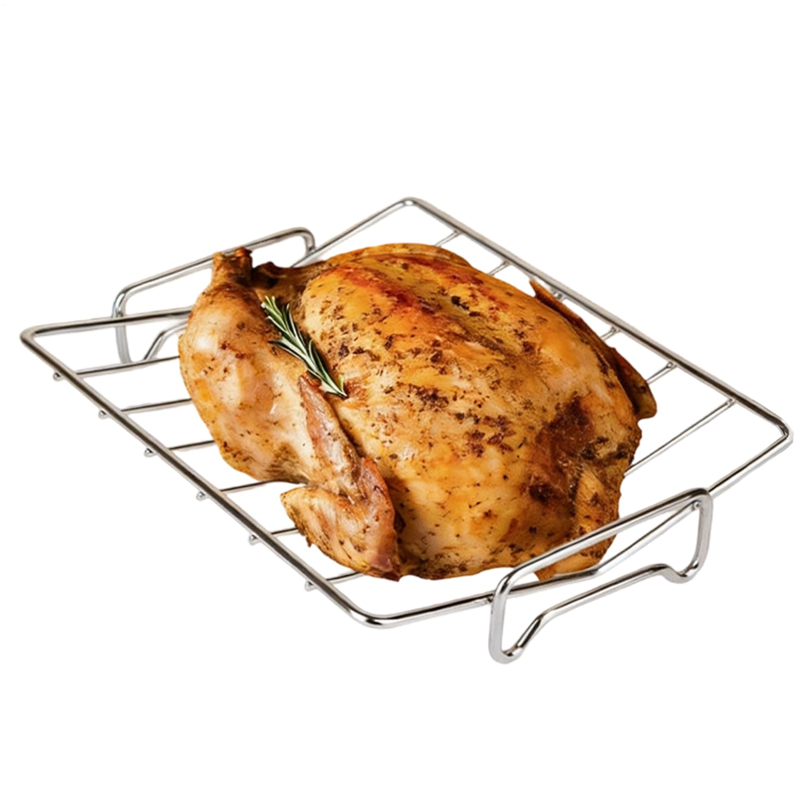 Soporte de pollo en acero inoxidable de gran resistencia y durabilidad térmica