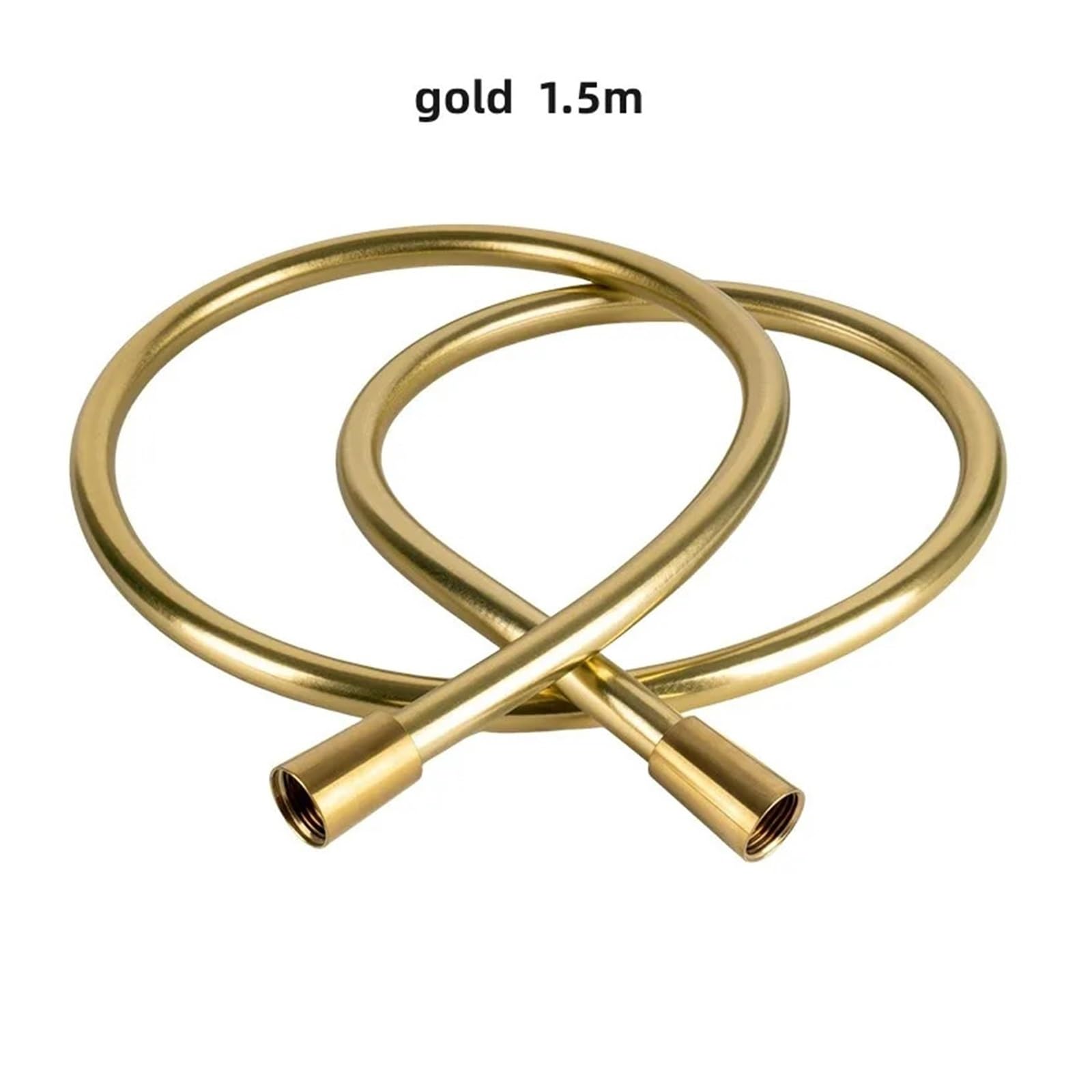 Przeciwwybuchowy wąż prysznicowy PEX 1,5 M/2 M, z mosiężnym przyłączem Elastyczna ręczna rura wannowa z zabezpieczeniem przed skręcaniem(Gold-1.5M)