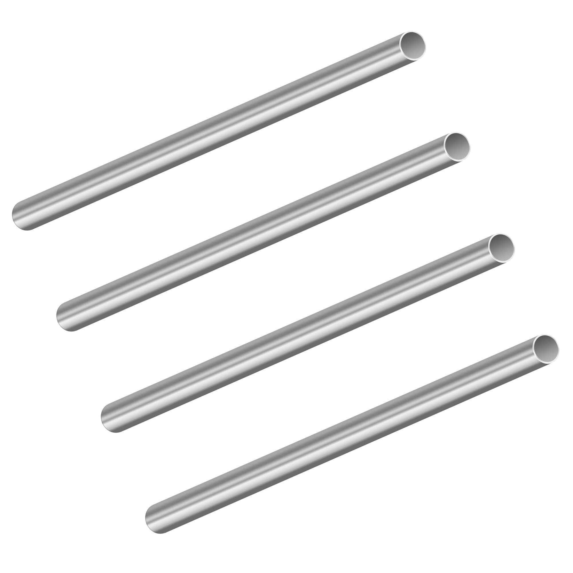 304 Stainless Steel Tube, 304 Stainless Tubes 2-13mm OD x 0.5-1mm Wall 200mm 4 Pack(10mm x 0.5mm x 200mm)