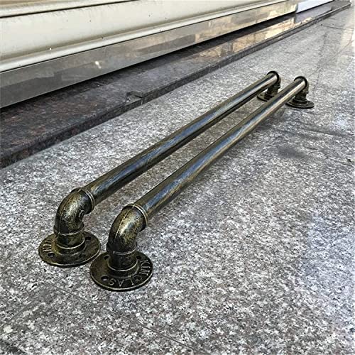 Garde-corps escalier en métal bronze antique de qualité supérieure avec kit de fixation complet