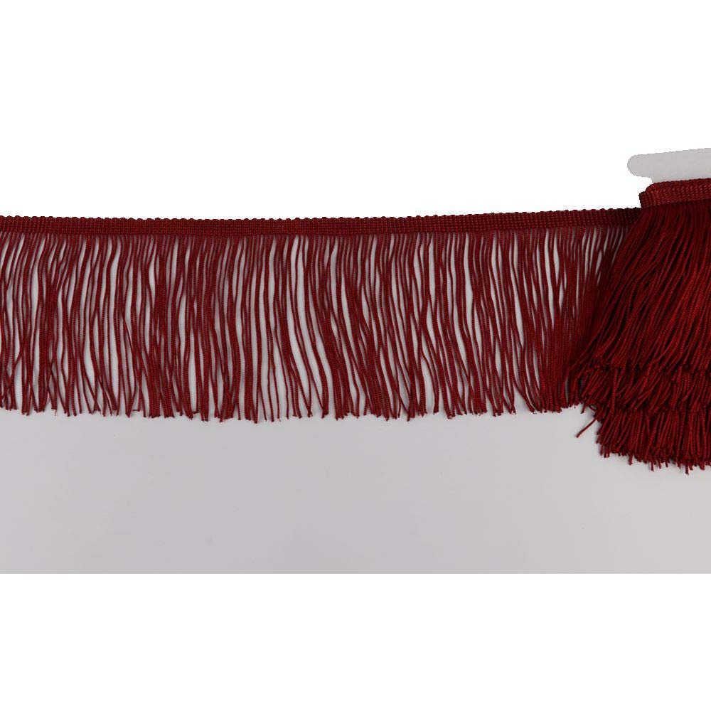 Fringe Trim Lace Tassel - 4 Inch Wide X 10 Yards Long Polyester For Dance Costumes & Decor