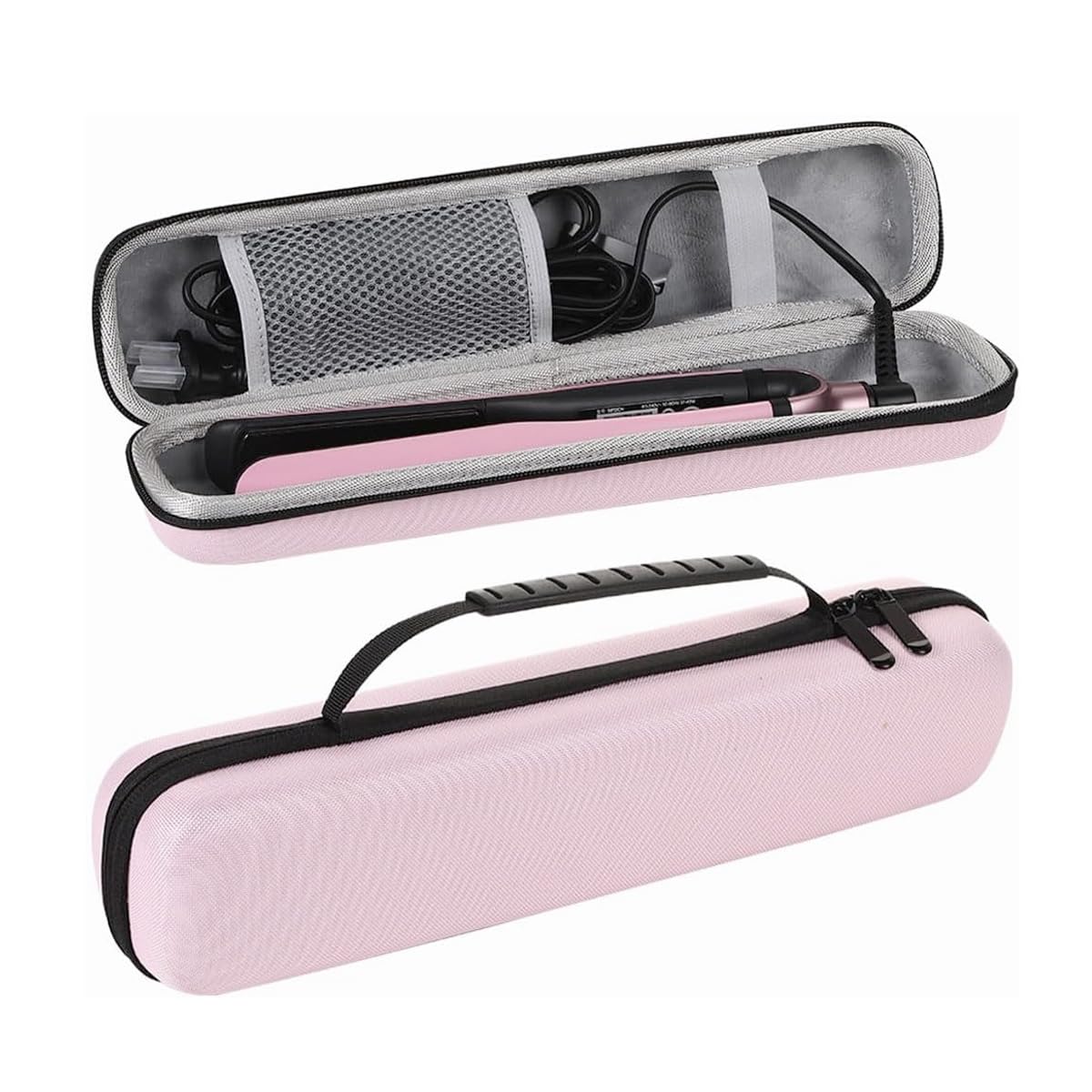 MAYCREATE® Curling Iron Travel Case, Hard Carry Travel Case for Hair Straightener Iron, Hair Straightener EVA Flat Case for Vacation(CASE ONLY)-image-6