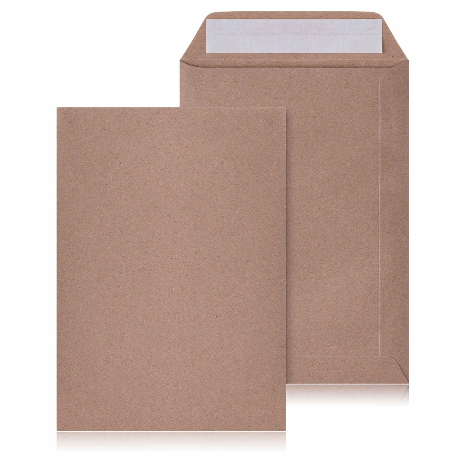 1000 Versandtaschen C5 Braun, haftklebend, robustes Kraftpapier | Starker Verschluss, mit Abziehstreifen, reißfest und blickdicht, extra stabiles Material, ideal für Dokumente & Briefe