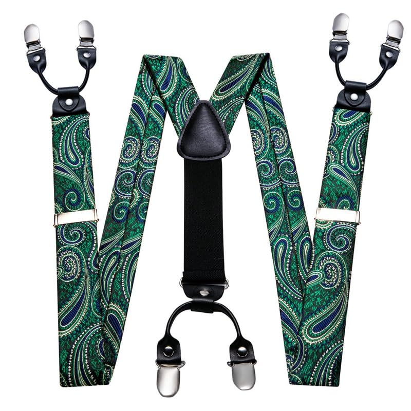 Set de Tirantes y Corbatín Paisley para Hombre miniatura 5