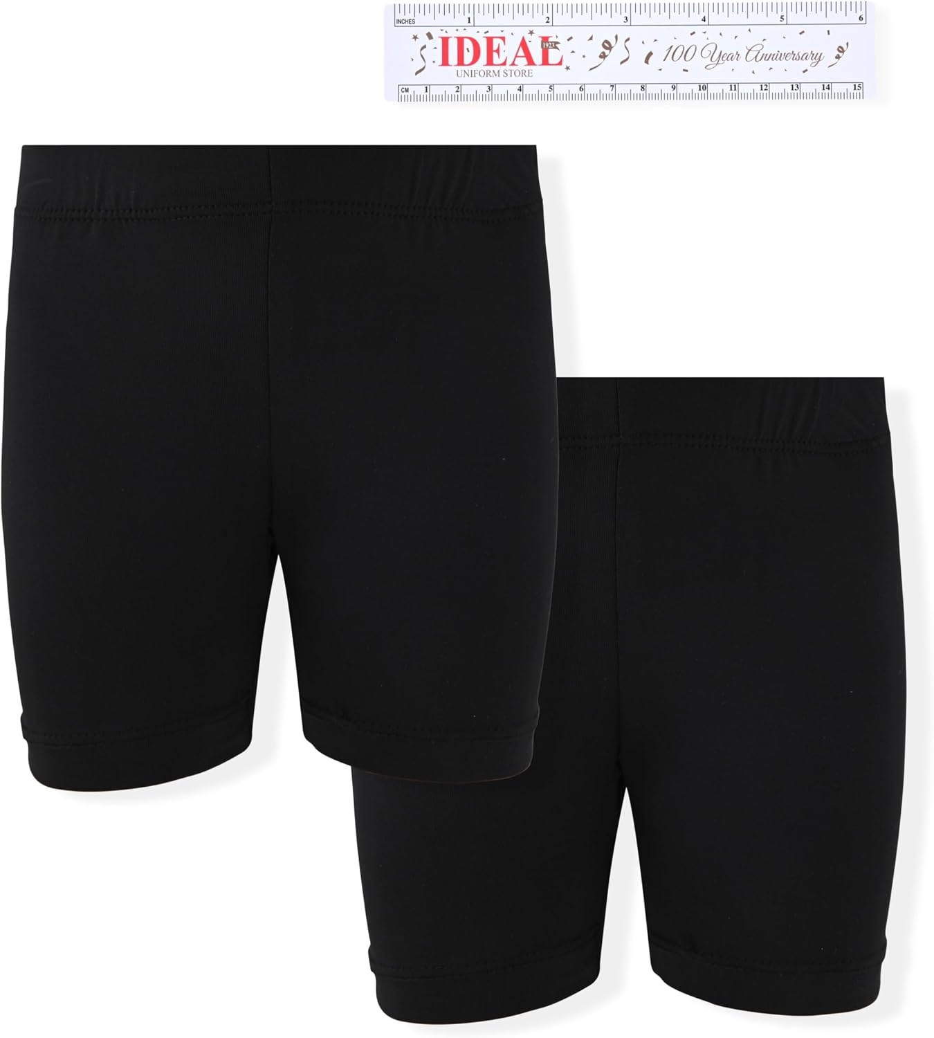 Ideal Uniform Girls Bike Shorts – Soft Stretch Cotton Blend Biker Shorts for Girls, Uniform & School Under Shorts