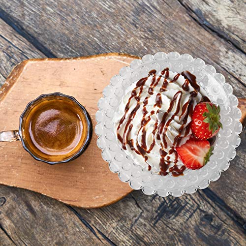 Cabilock Fruit salade bord acryl dessertbord transparant serveerservies voor pasta snack voorgerecht groenten eten kerstfeest levert 30 cm punt - Image 7