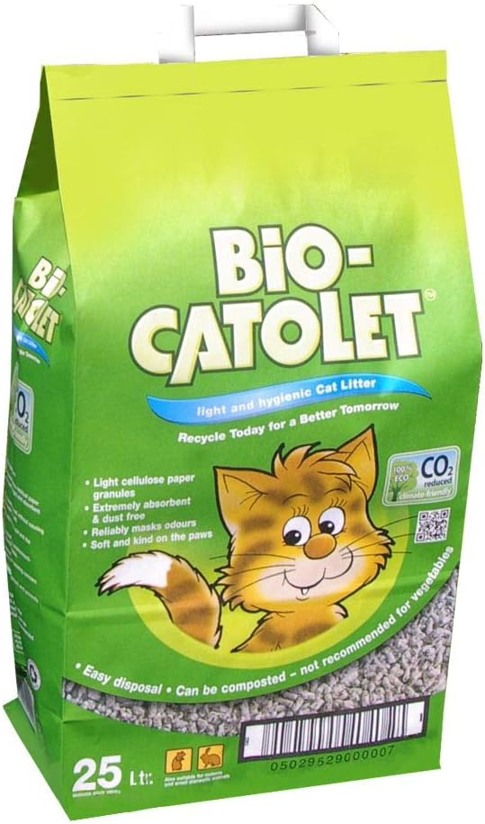 BioCatolet Light & Hygienic Recycled Paper Granules Cat Litter 25