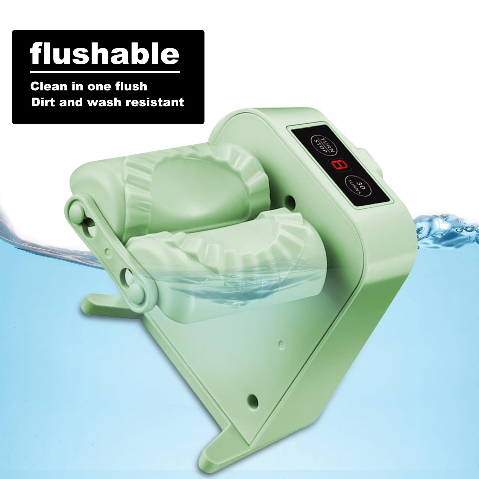 Leikurvo Máquina automática de albóndigas, juego de pasta con cepillo, cuchara y cortador, cuchillas de acero inoxidable, alimentado por USB