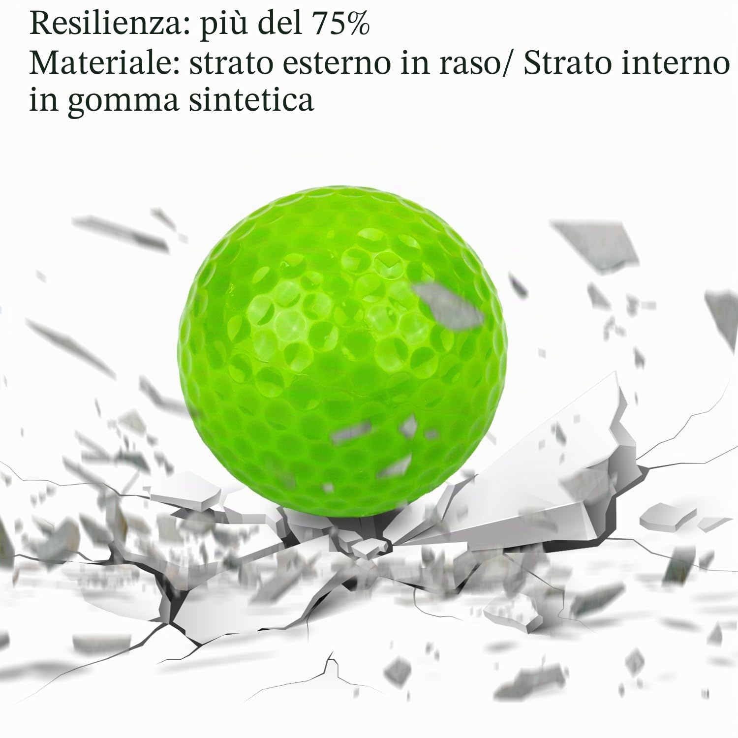 KOFULL 6 Pack Outdoor Pickleball Balls with 40 Holes, 6 Pack with Excellent Durability, Bounce and Meet USAPA Requirements