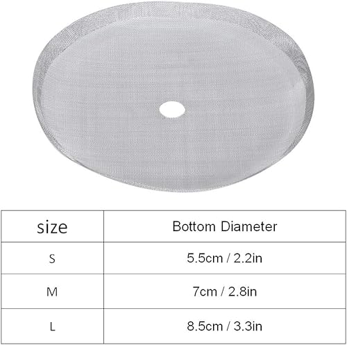 Miniatura 2 de Filtro de café de malla, 5 piezas de filtro de café de acero inoxidable 304, filtros de repuesto de prensa francesa, accesorio de filtro de malla