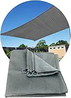 Tela Lona Sombrite 90% 5X3 m Shade Toldo Jardim Pergolado Sombra Garagem Quintal(PRATA/CINZA)