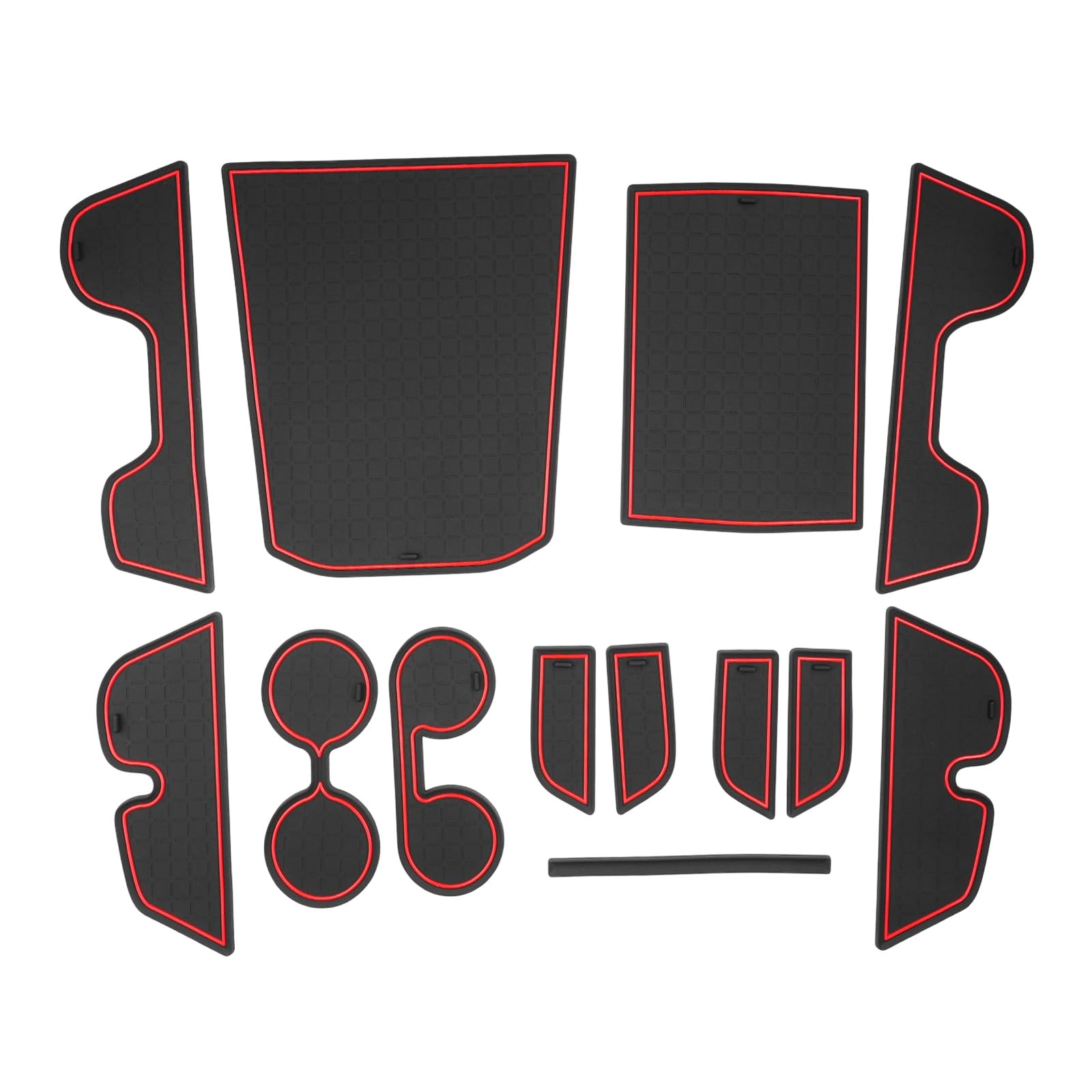 CDEFG 13Pcs for 2026 2027 Toyota Bz bZ4x Door Slot Mats Interior Inserts