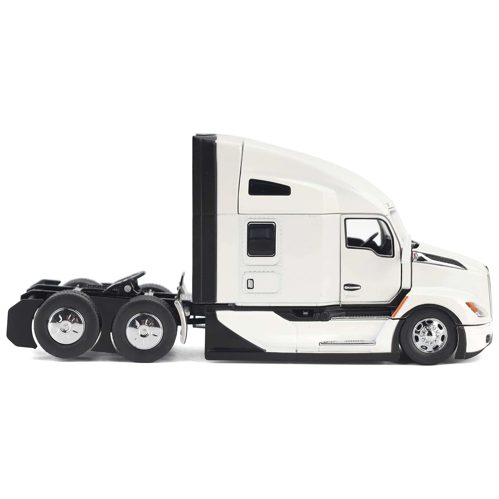 COSTCO トレーラー模型 ホワイト 1/50 White Kenworth T880 SBFA with White Trail King TK120 HDG