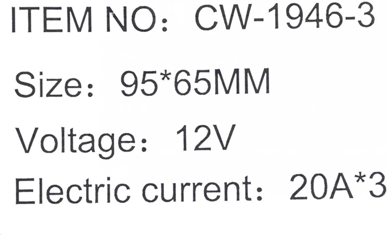 Red DC12V-20A LED Indicator Switch Combination Switch Carbon Fiber Surface Pane