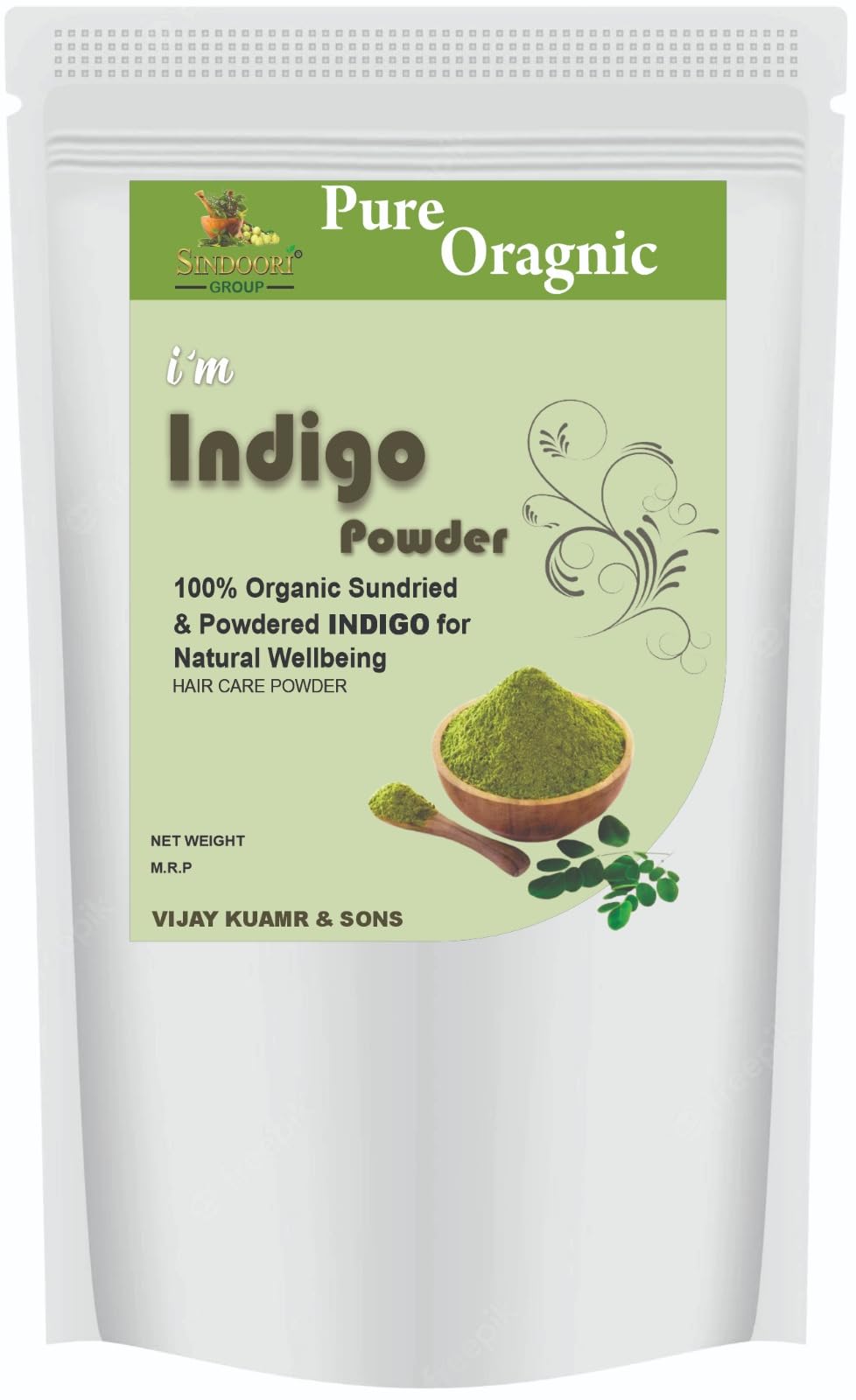 Sindoori Henna Organic Indigo Powder for Hair | Natural Hair Colour Without Chemicals | Indigofera Tinctoria Safe Herbal Black Hair Colour for Women and Men | Promotes Hair Growth and Conditioning (100g)-picture-41