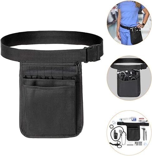 Miniatura 3 de Bolsa de cintura para herramientas de jardín, bolsa de enfermera, bolsillo con cremallera, tela Oxford para jardinería