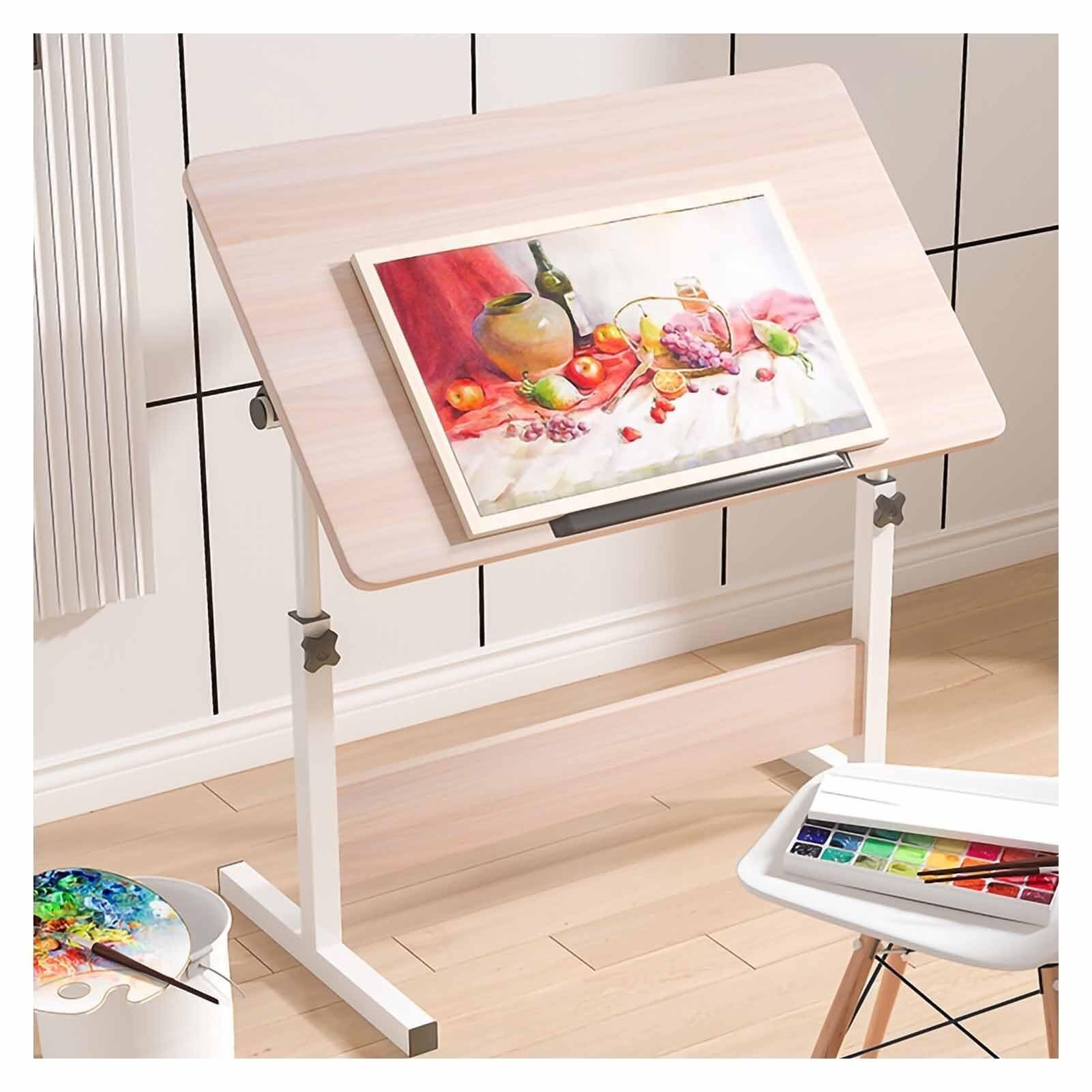 Mesa de dibujo extragrande ajustable con parte superior inclinable, ideal para dibujar, pintar, manualidades y escribir, escritorio de estudio (estilo 3, 60 x 40 cm)