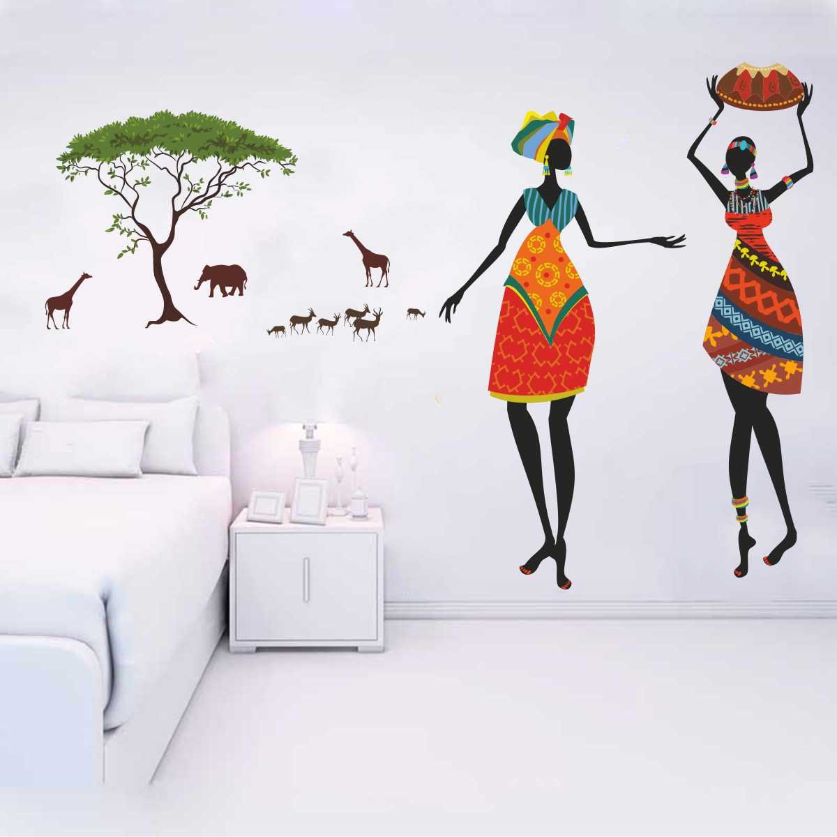 Rawpockets African Jungle Theme Wall Sticker (PVC Vinyl, 0.99 cm x 140 cm x 95 cm) (RPC218) (B01NCNFG3Q) Amazon Price History, Amazon Price Tracker