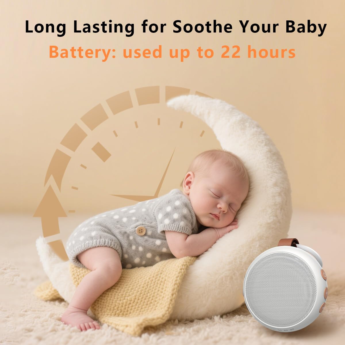 Mini macchina del suono bianca del rumore con 30 suoni lenitivi 32 livelli di volume succhietto portatile per bambini ricaricabile terapia del suono da viaggio rosa marrone macchina del sonno per