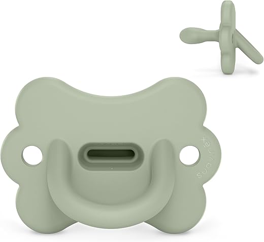 Suavinex, Chupete Todo Silicona, para Bebés 0/6 Meses y Recién Nacidos, con Tetina Fisiológica Sx Pro, Blandito y Flexible, Ideal para Dormir, Respeta el Desarrollo Bucodental, Butterfly, Lake Green