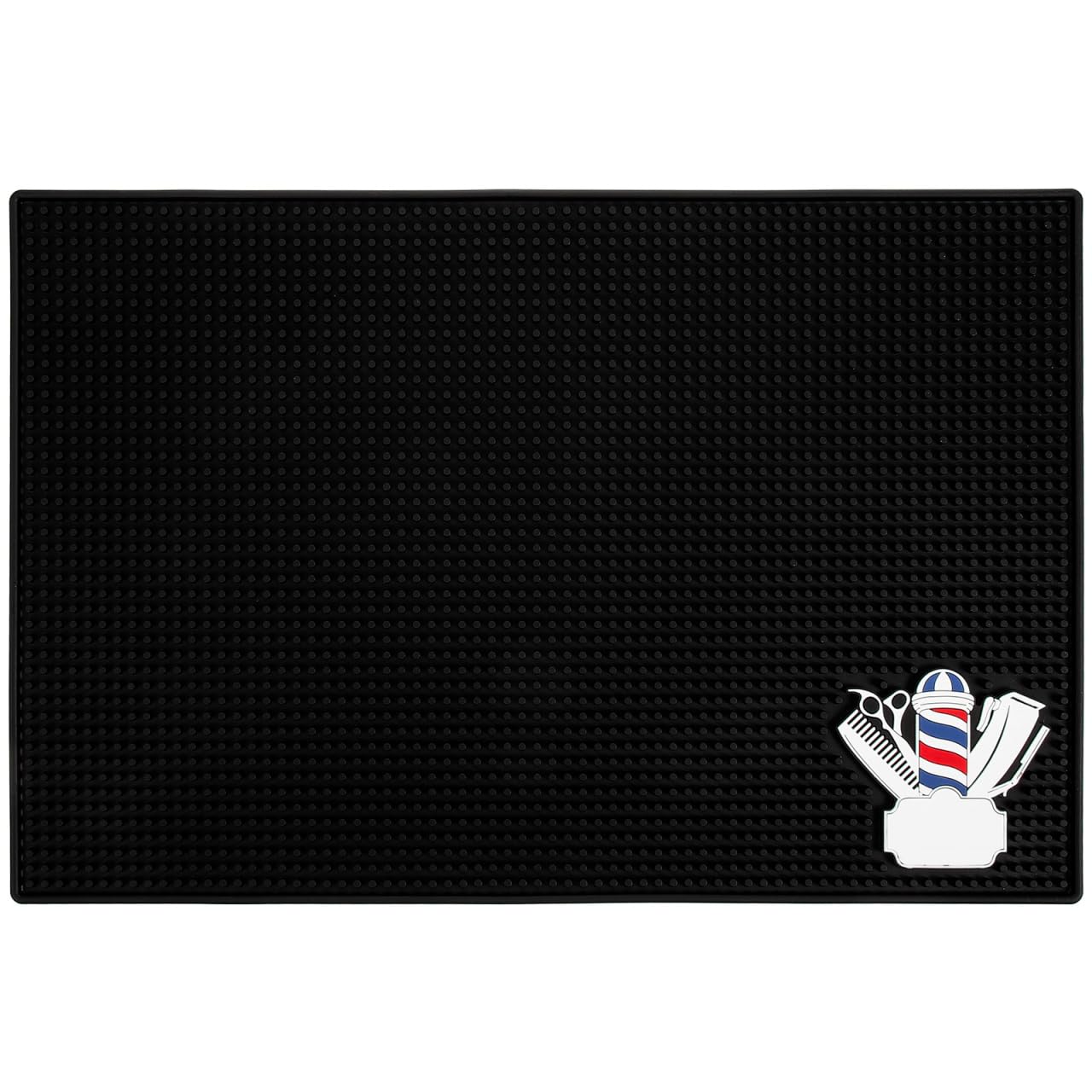 VICASKY Barber Mat Work Station Organizer Silicone Pad Clippers Scissors and Brushes Non Slip Design Salon Countertops Durable Surface Professional Barbers Storage Hair Non-Slip Tools Space-Saving