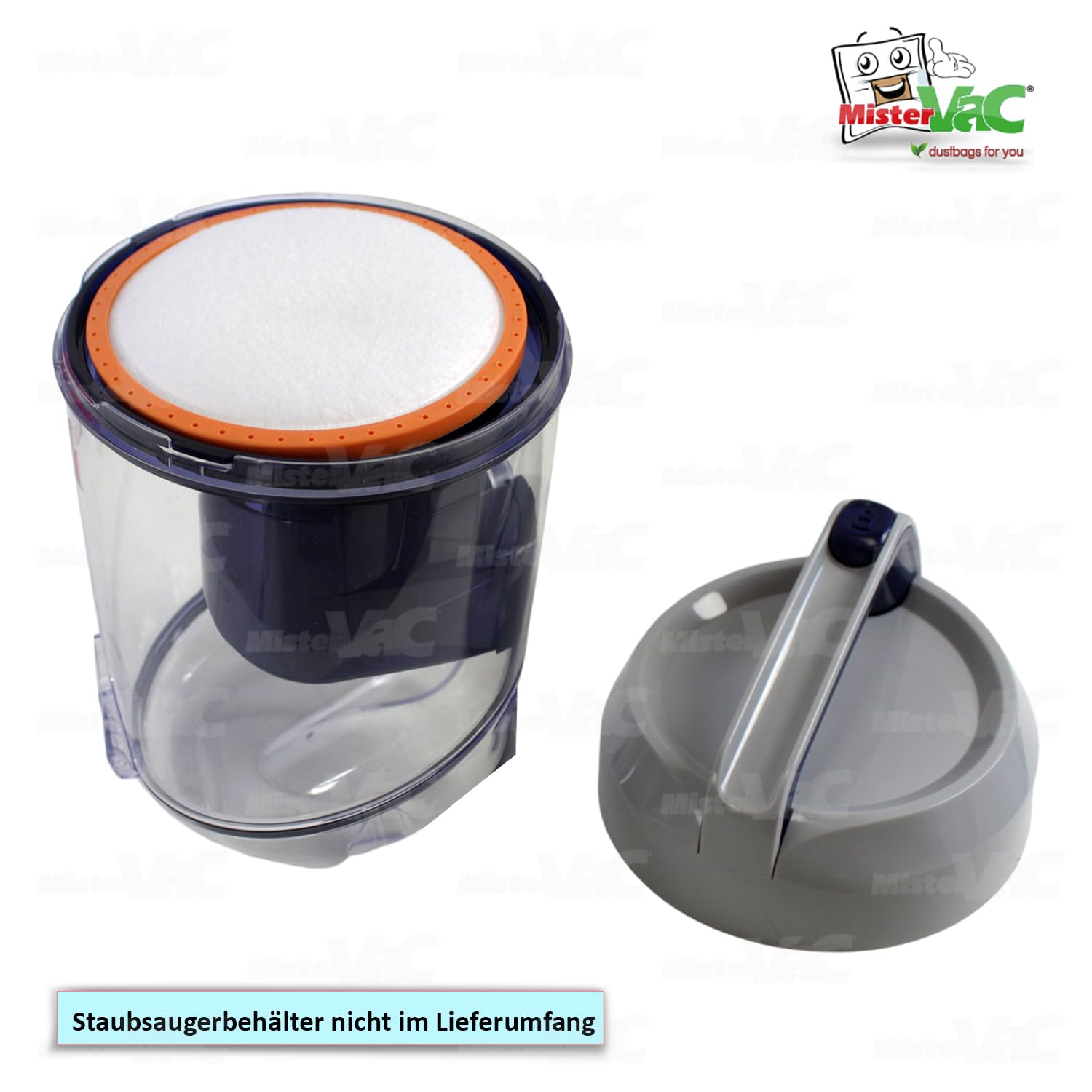 MisterVac Filtro De Escape (marco De Plástico) Compatible Con Dirt Devil DD2224-1 Rebel24 HFC - Foto 13