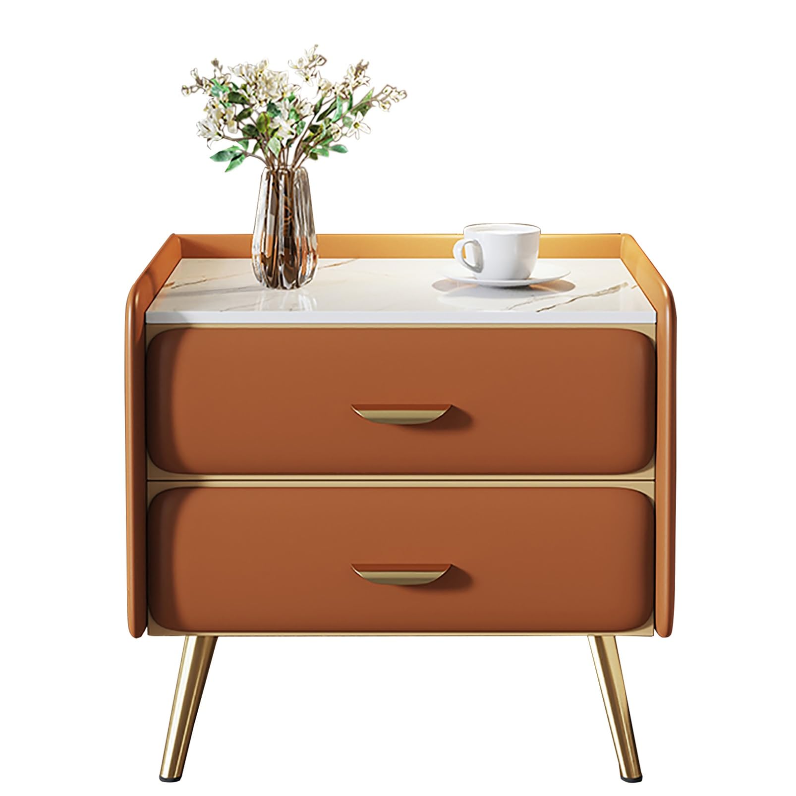SXZenSpace Compact Nightstand Bedside Table & Storage Cabinet for Bedroom Living Room Small End (50x40x48cm) – Stylish Functional Night Stands