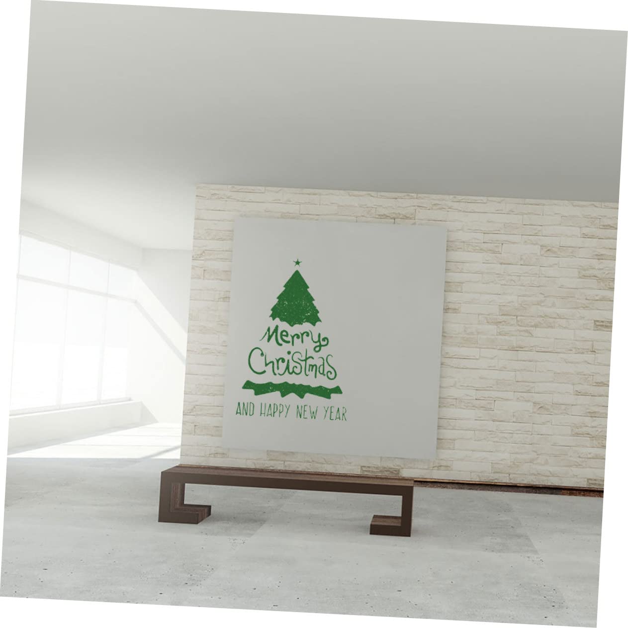 Cabilock 4 Sätze Weihnachtsbaum Wandaufkleber Weihnachtsfeier Ornamente Weihnachtsbeleuchtung Weihnachtsfensteraufkleber Weihnachtsbaum Fensteraufkleber 2 Blatt * 4