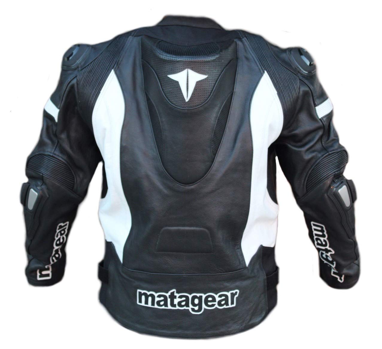 NEW BLACK MOTORCYCLE MATA BULWARK LEATHER JACKET CE APPROVED PROTECTION X-LARGE — view 2