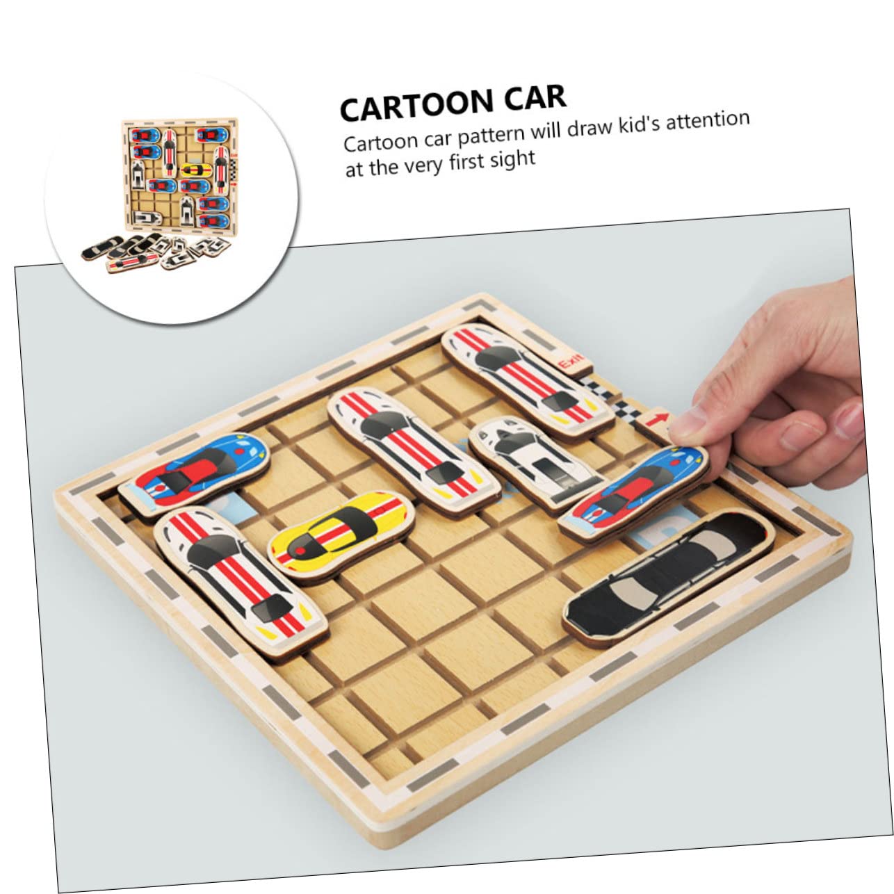 Juguete Educativo 1 Set para Niños Laberinto de Coches de Madera