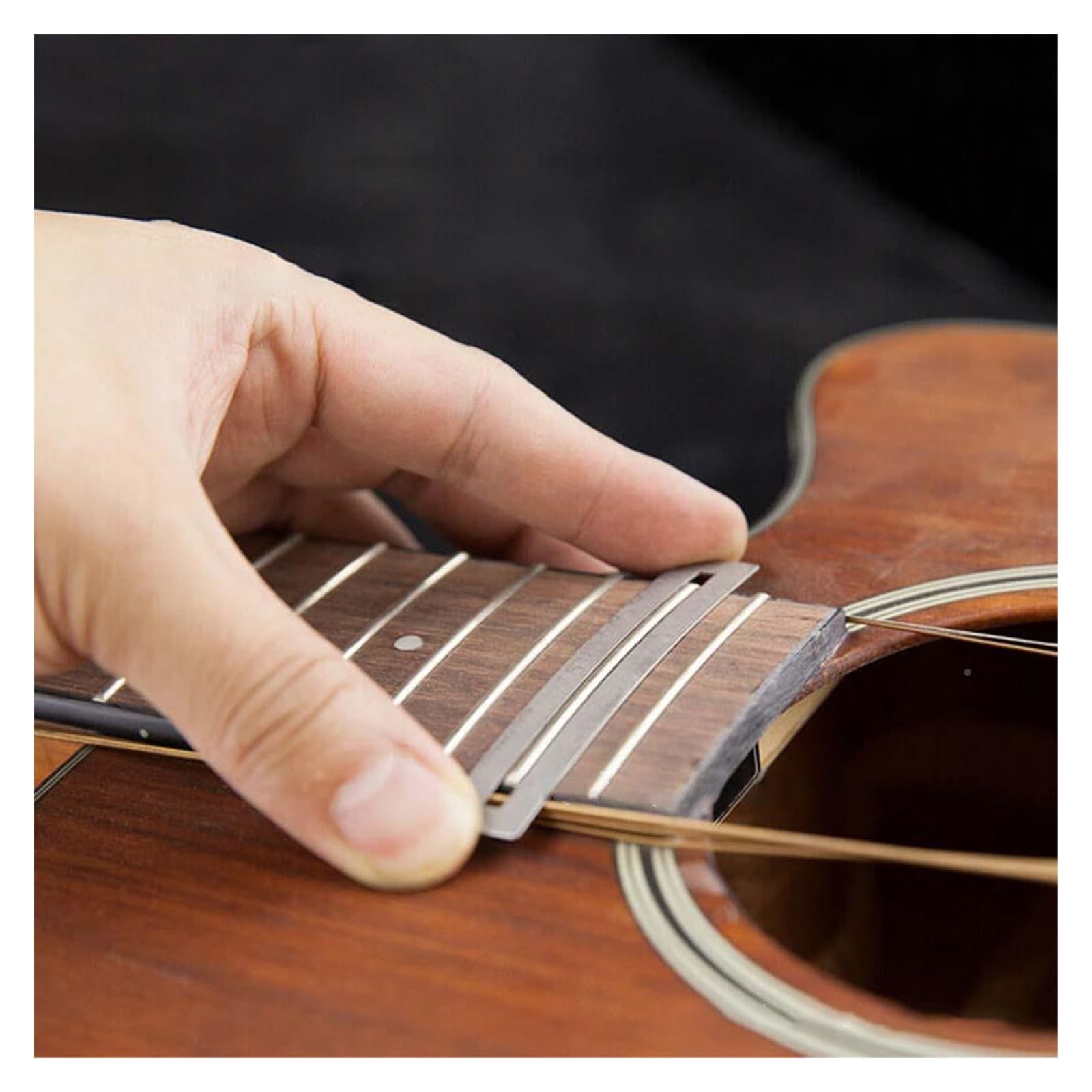 Kit 4 Outils Luthier Guitare Règles Nivellement Jauges Réglage Kit 4 Outils Luthier Guitare - Règles Nivellement Frettes Manche Kit 4 Outils Luthier Nivellement Frettes Réglage Manche Guitare Basse