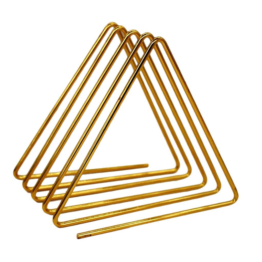 Maxbell Triangular Desktop Book Rack Metal Wire Bookshelf Magazine Holder Golden-image-49
