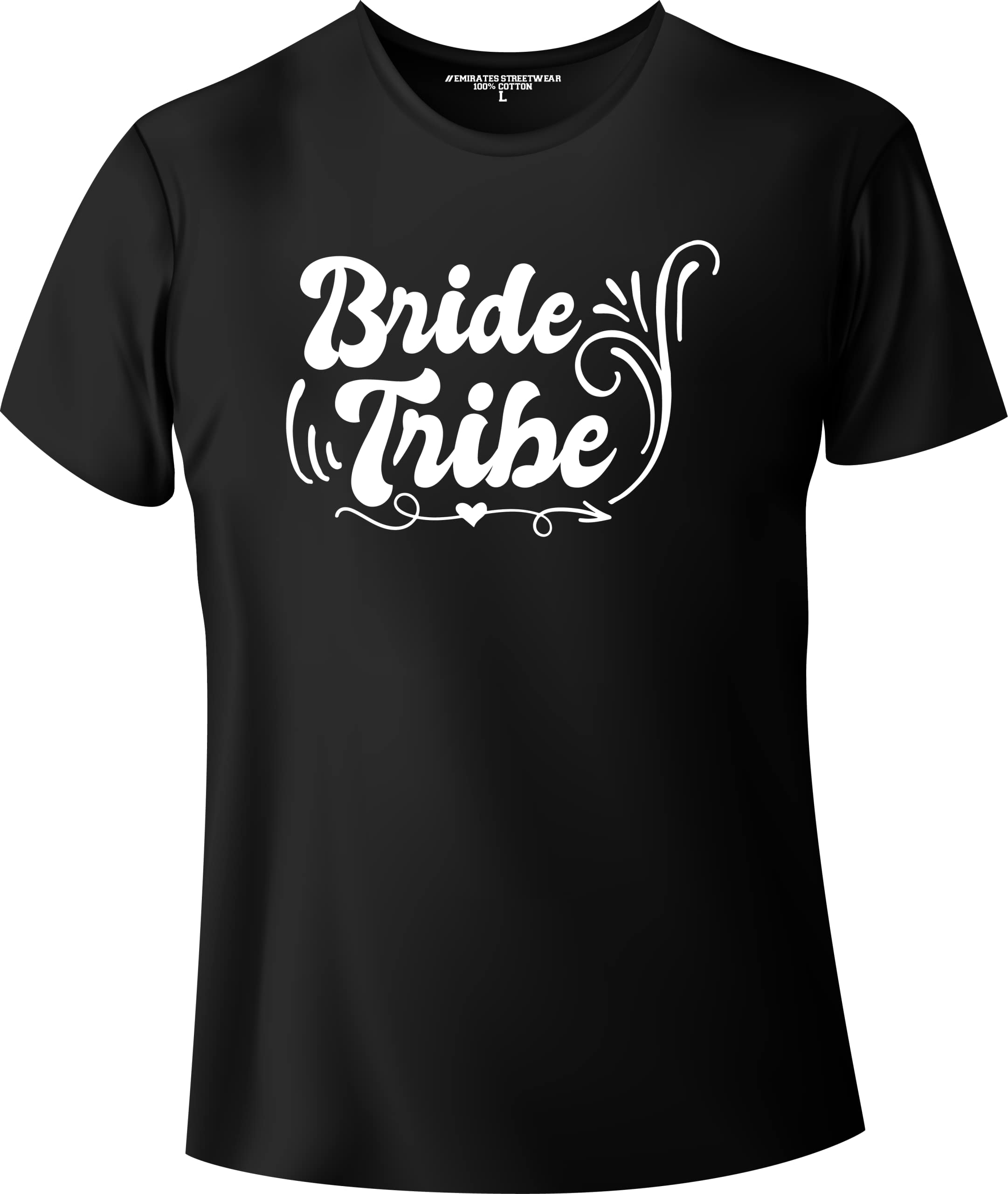 GENERICBride Tribe Bridal Party Bachelorette Party Bridesmaid T-Shirt for Women 100% Cotton - D-157