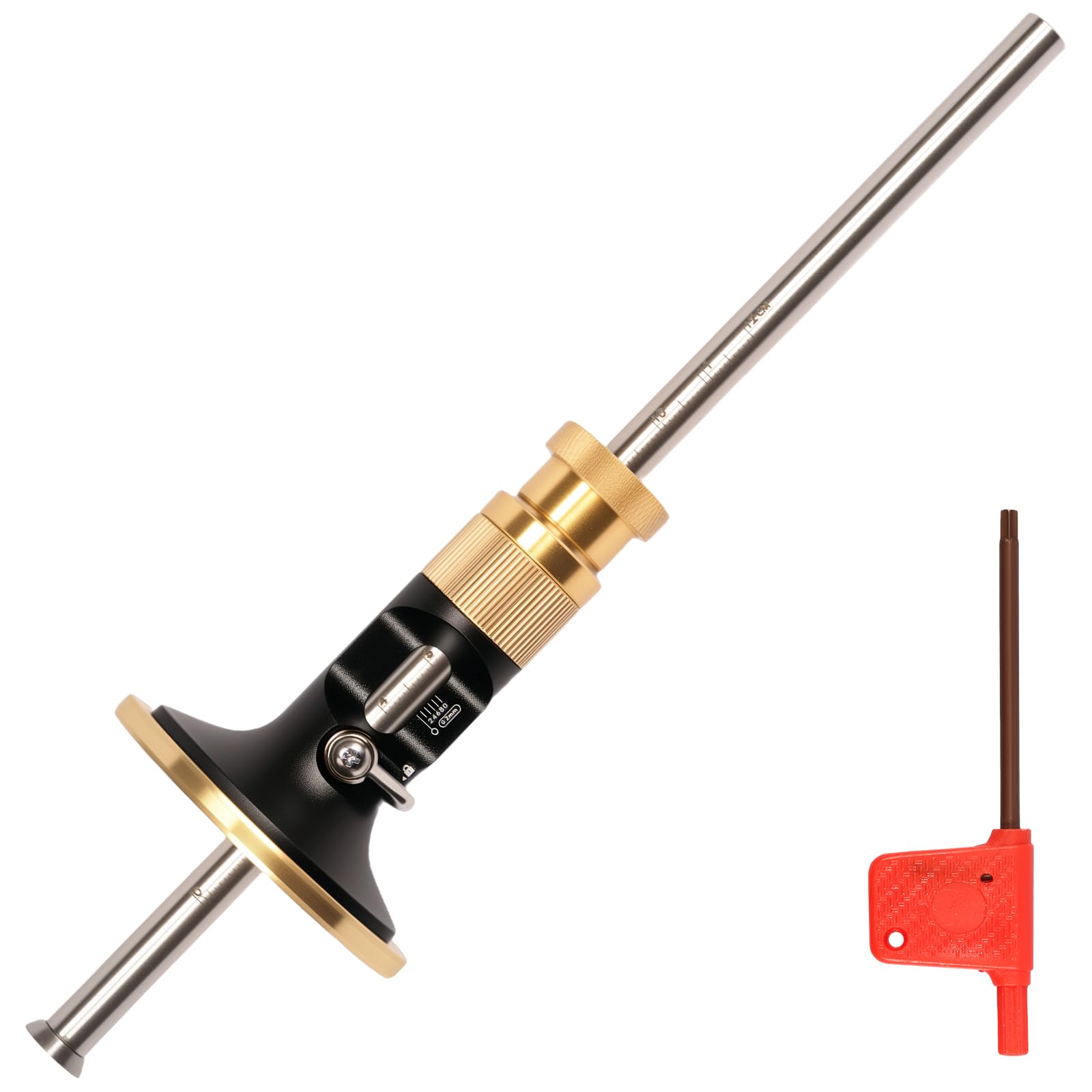 Wheel Marking Gauge, Woodworking Marking Scriber Kit with Movable Blade,0.2 mm Precision Wheel Woodworking Tool