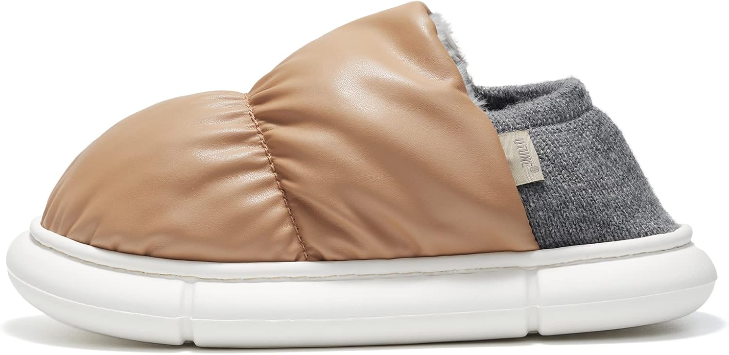 utune Slippers for Women House Slippers for Men Warm Thick Sole Non-Slip Fuzzy Shoes for Indoor and Outdoor