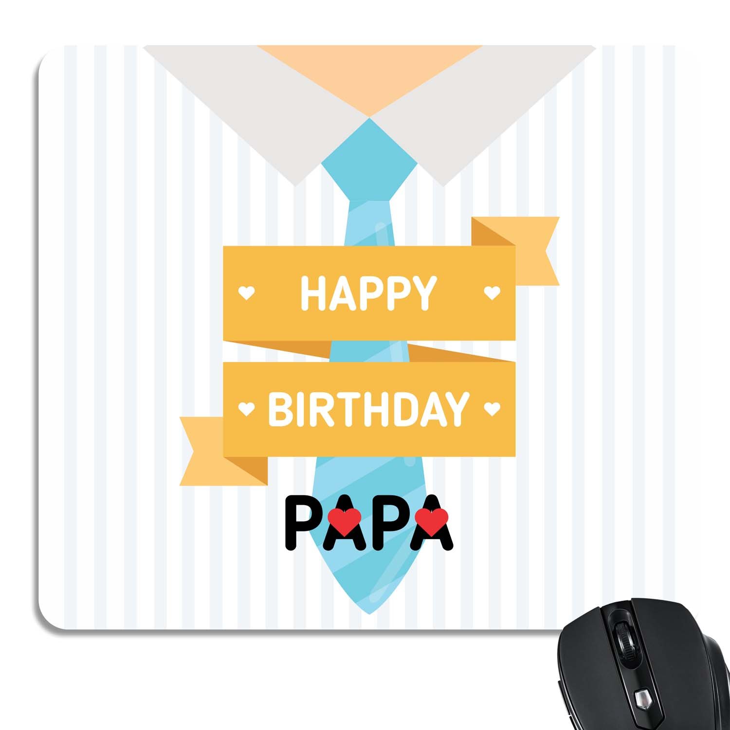 Yaya Cafe Printed Mousepad for Laptop PC Happy Birthday Papa (B072FTNM1R) Amazon Price History, Amazon Price Tracker