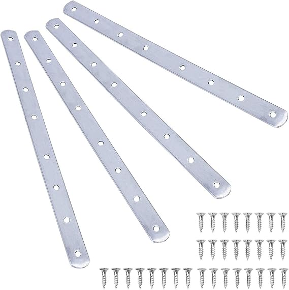 Piastra dritta mm.100 per il fissaggio travi per strutture in legno