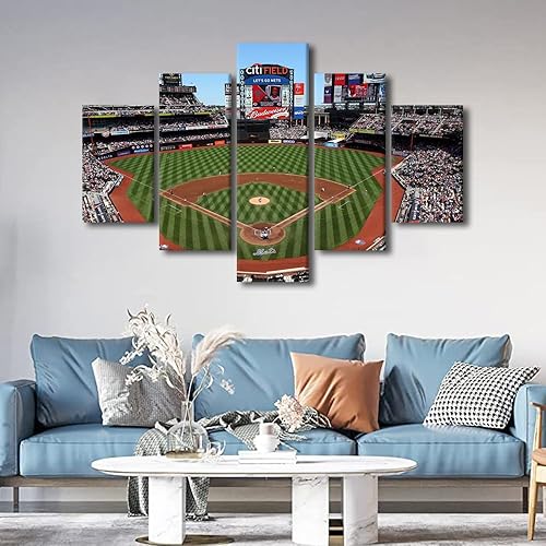 Miniatura 33 de Decoración de pared, lienzo para estadio deportivo de Estados Unidos, arte de pared moderno Fenway Park en Boston, arte de pared para oficina, sala