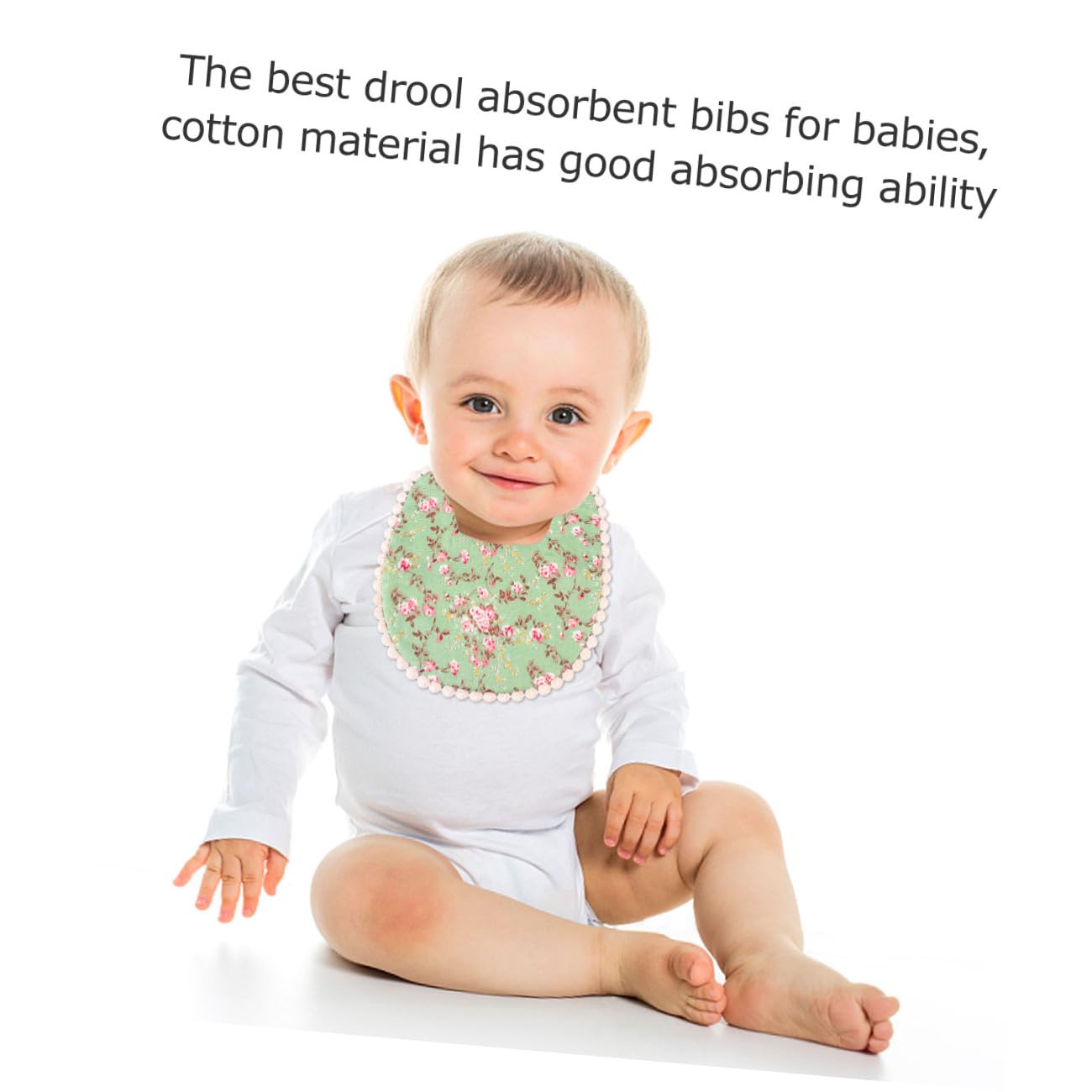 Abaodam 6pezzi Bavaglini Unisex Per Super Assorbenti e Lavabili Per Svezzamento e Drool Mantiene Asciutti e