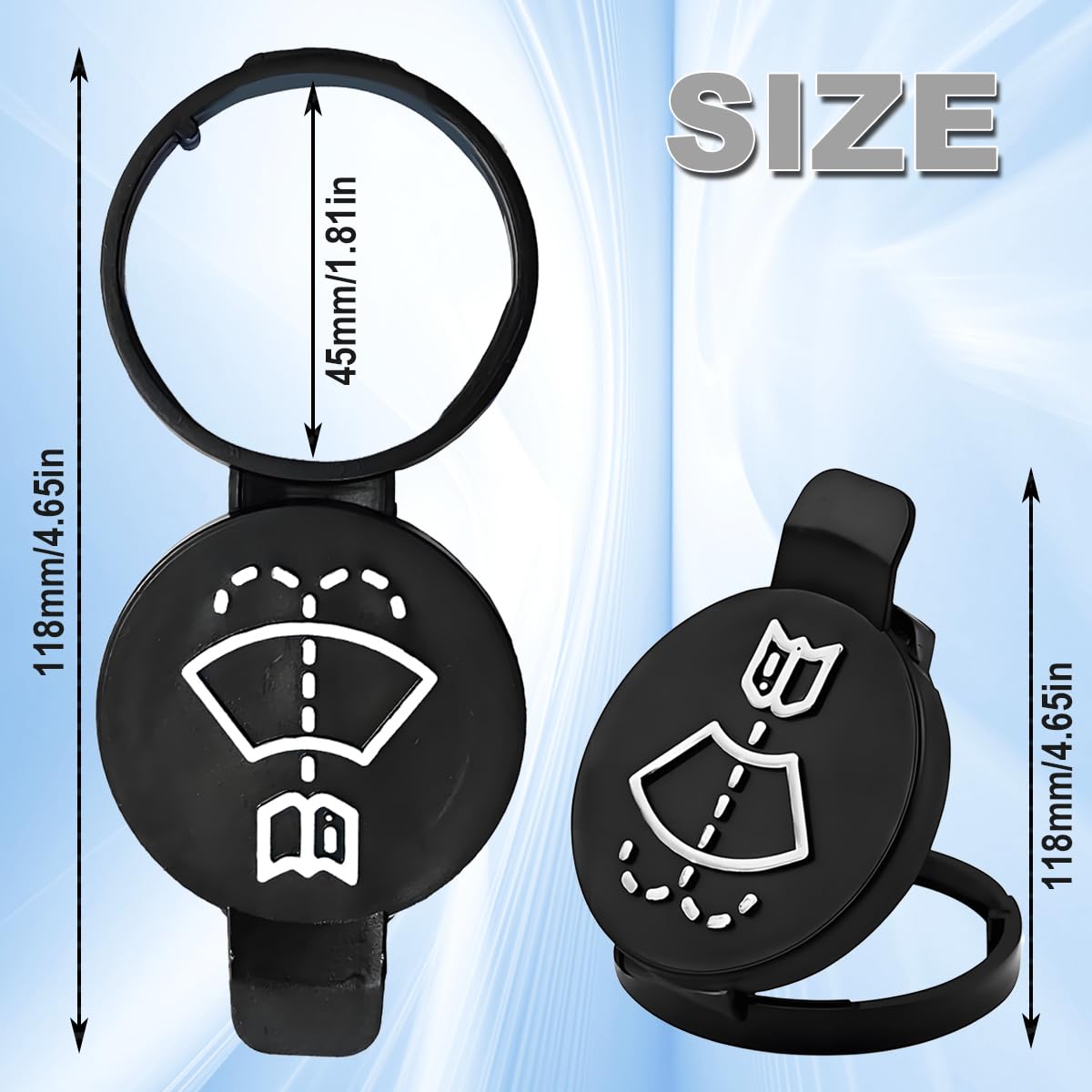 ZAMDOE 13227300 Korek zbiornika spryskiwacza szyby przedniej do Chevroleta Malibu Cruze do Vauxhall do Opel Astra Corsa Insignia Adam Viva dla Buick LaCrosse Encore dla GMC do Cadillac zakrętka