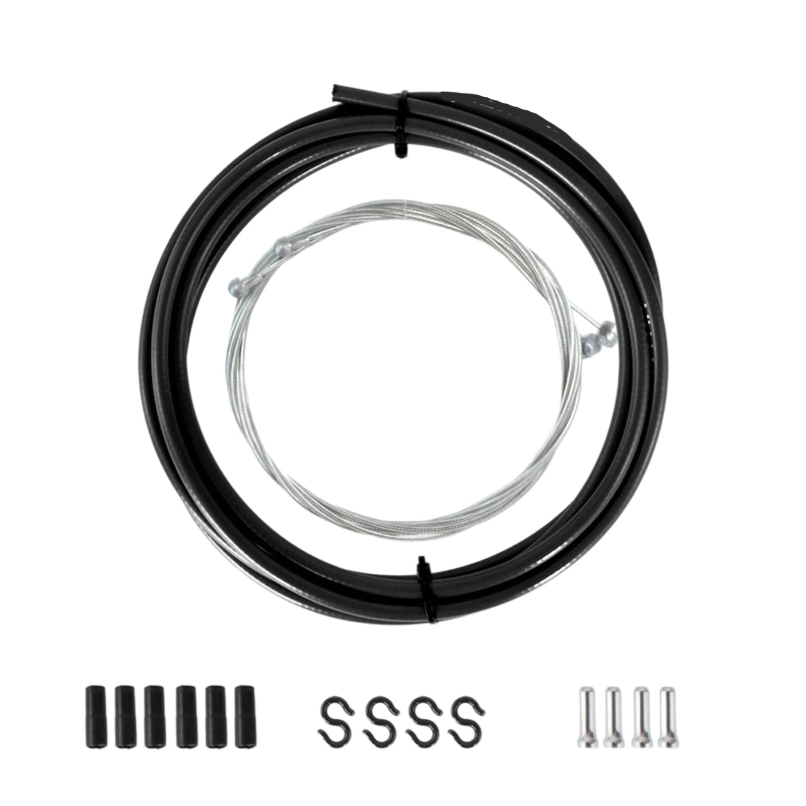 Woedpez Black Strengths Brake Gear Cable Housing Bike Derailleurs Shifters Levers Cable For Road Bikes And City Bikes Easyly Install Bike Brake Hose